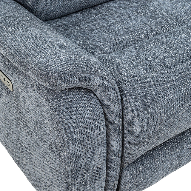 Mattheus Power Sectional with Cooler + 3 Recliners