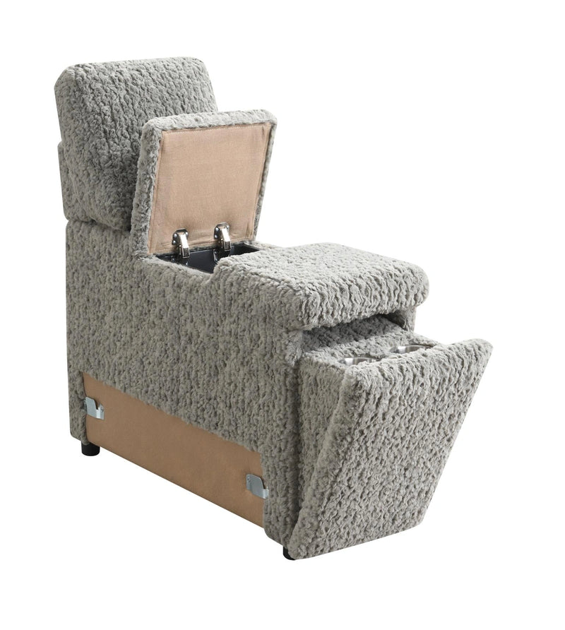 Gray Corduroy Loveseat