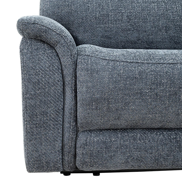 Mattheus Power Sectional with Console + 3 Recliners