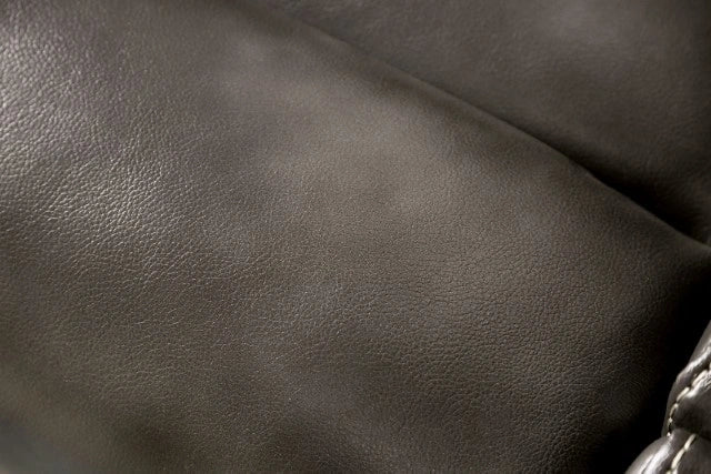 JOSIAS Loveseat, Dark Gray Leatherette