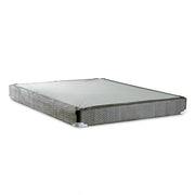 FOA East Aleksa Grey Full Foundation bed base in a modern grey finish