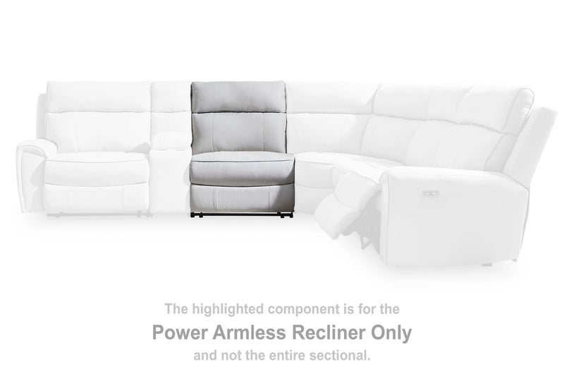 Social Pointe Reclining Sectional with Storage Consoles