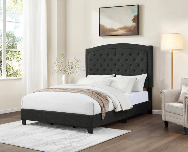 Charcoal Gray Queen Bed