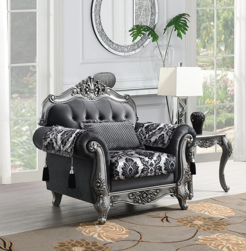 U206 Traditional Gray Chair