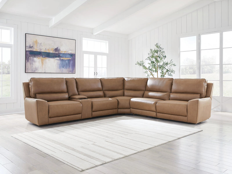 DeepWakes Reclining Sectional with Storage Console