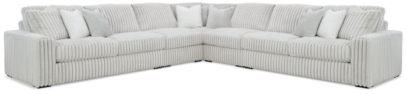 Ashley Furniture Stupendous living room set with sofa and matching chairs in a modern design, featuring neutral upholstery and plush cushions.