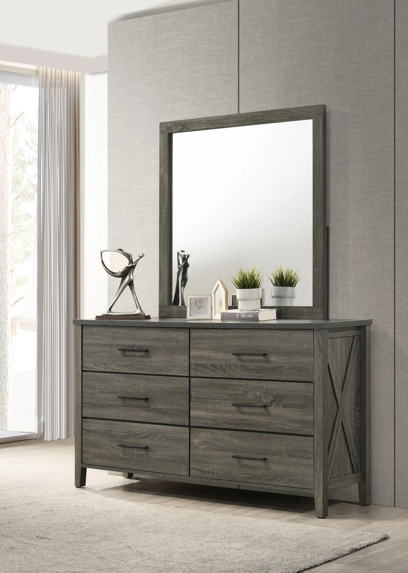 B522 Rustic Gray Dresser