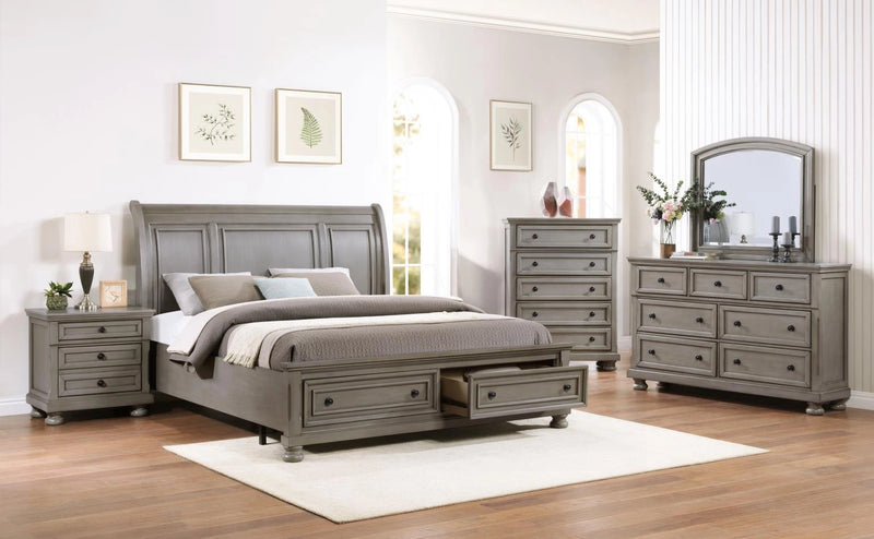 B070 Bed-Dresser-Mirror