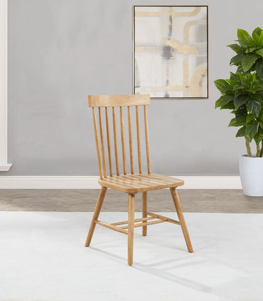 Coaster Z2 Premium Andrews dining side chair with upholstered seat and supportive backrest