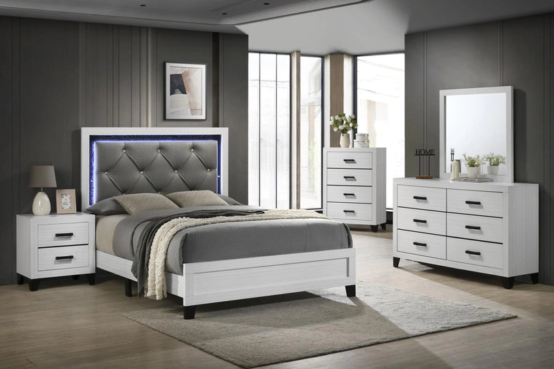 Twin Bed-Dresser-Mirror