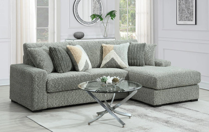 Gray Corduroy Console