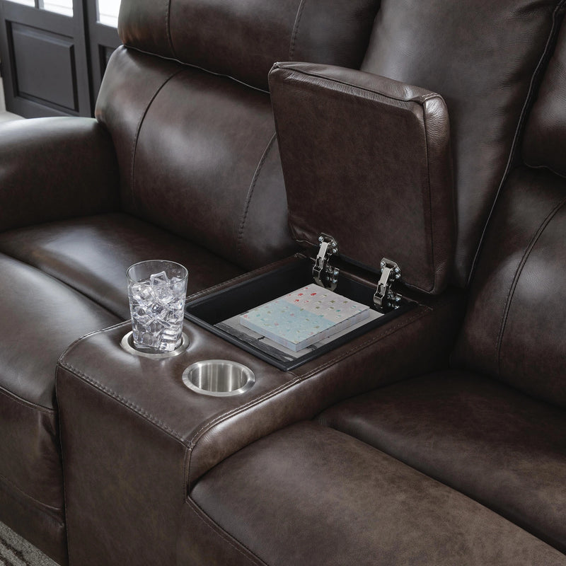 Crossplex Power Reclining Loveseat with Console