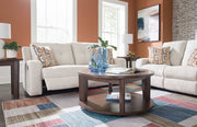 Ashley Furniture Danum upholstery living room set featuring a sofa and armchair in a modern design.