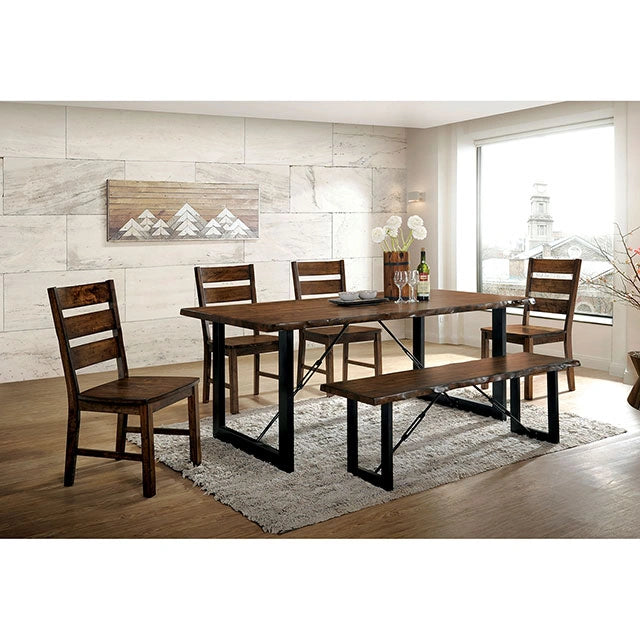 Dulce 6 Pc Dining Table Set w/ Bench