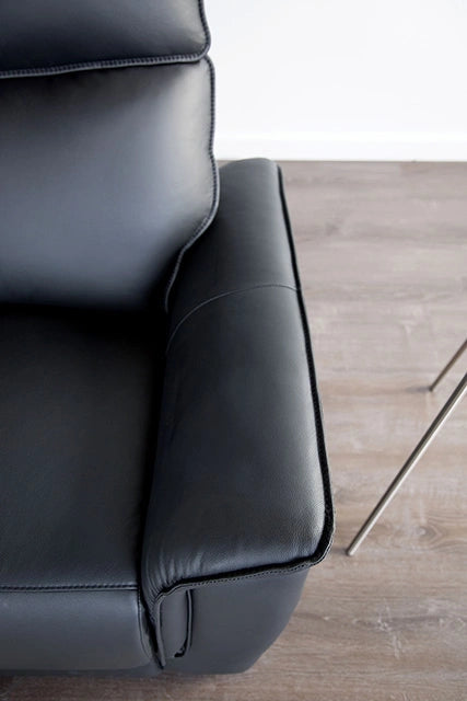 Bienne Recliner Chair White & Black