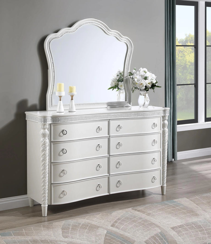 Queen Bed Frame - Dresser - Mirror - Chest - Nightstand