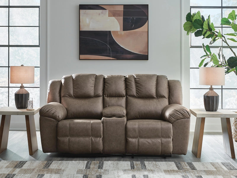 Lowilla Reclining Loveseat with Console