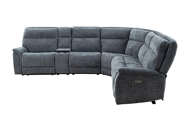 Mattheus Power Sectional with Cooler + 3 Recliners