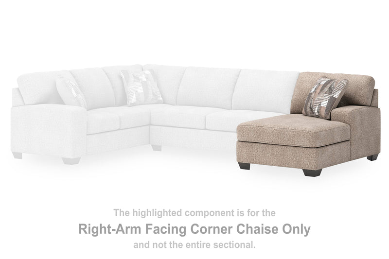 Ashley Furniture Newellen sleeper sectional with chaise, featuring plush fabric and modern design for living room comfort.