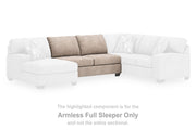 Ashley Furniture Newellen Sleeper Sectional with Chaise, modern sectional sofa with pull-out bed and chaise lounge.