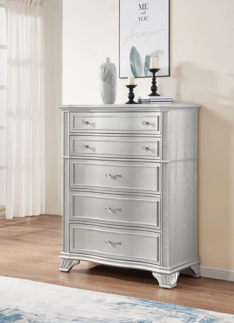 Silver Queen Bed