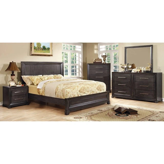 Bradley Queen, E.King, & Cal.King Bed Dark Gray