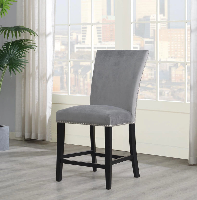 Blue Velvet Counter Chair (Price Per Chair/Moq 2)