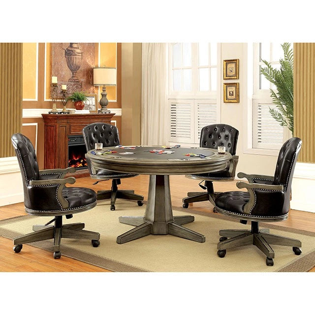 YELENA Gray Game Table