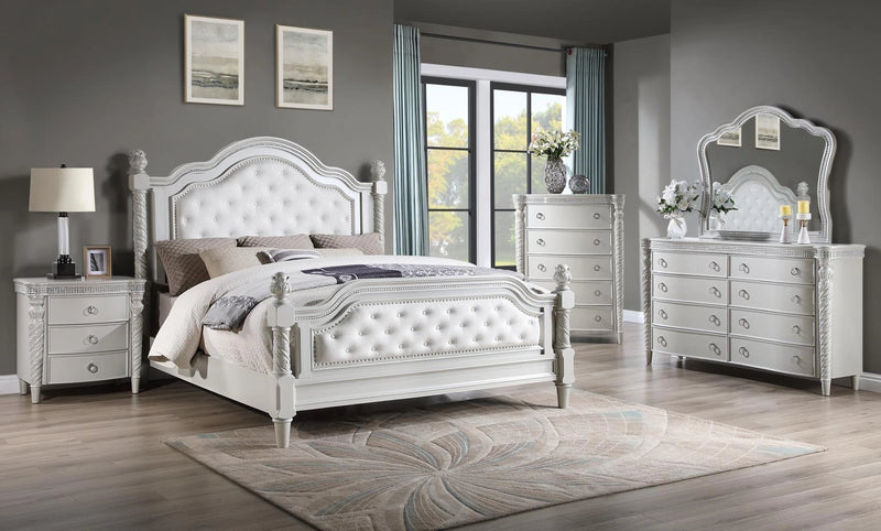 Silver Queen Bed