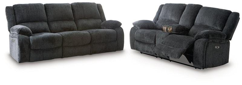 Ashley Furniture Draycoll living room set with open sectional sofa, neutral fabric, and modern design in a stylish living space.