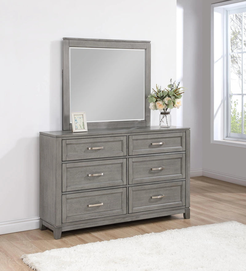 B237 Gray Dresser