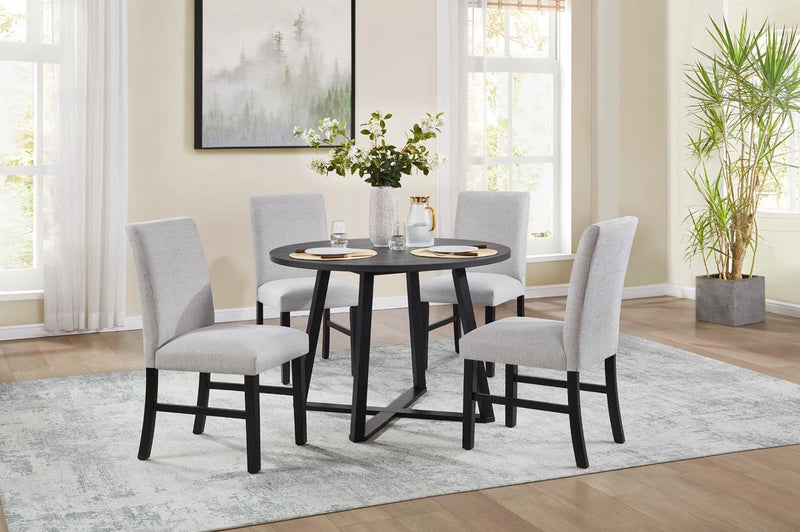 Black Round Dining Table