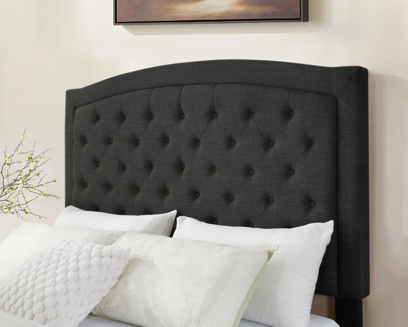 Charcoal Gray King Bed
