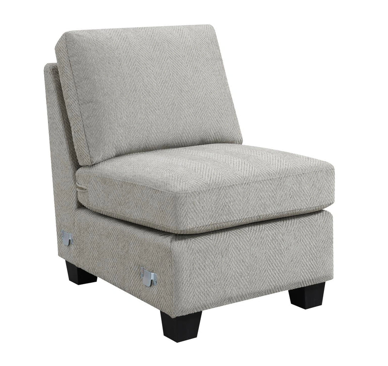 U325 Sand Armless Chair