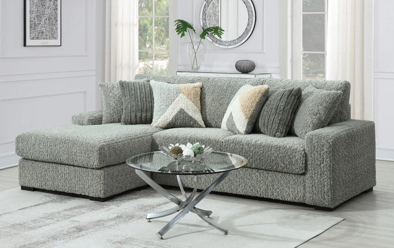 Gray Corduroy Loveseat