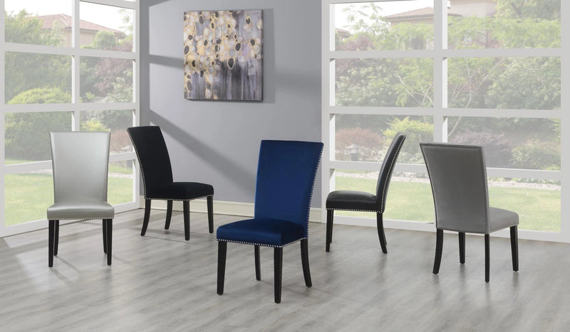 Blue Velvet Dining Chair (Price Per Chair/Moq 2)