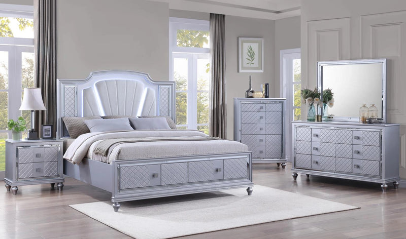 B048 Bed-Dresser-Mirror