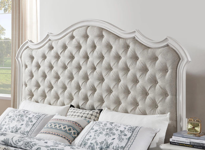 Antique White King Bed
