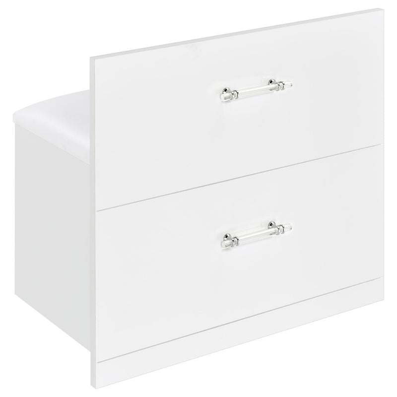 Flora Makeup Vanity Table with LED Mirror and Stool