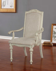 FOA East ARCADIA arm dining chair with upholstered seat and backrest, shown in a product view