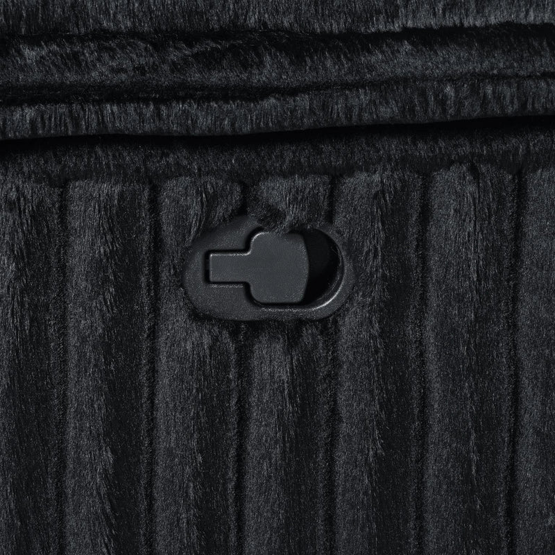Black Corduroy Motion Glider Chair