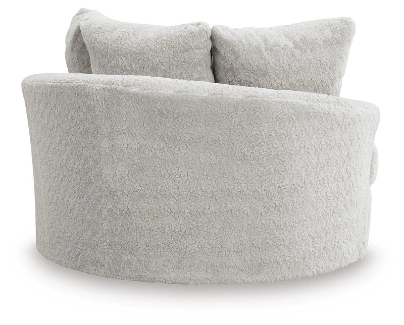 Cuddle Plush Oversized Swivel Accent Chair