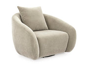 Ashley Furniture Yahya swivel accent chair with plush upholstery and modern design, shown from an angled view.
