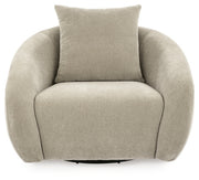 Ashley Furniture Yahya swivel accent chair with plush upholstery and modern design, shown from a head-on angle.