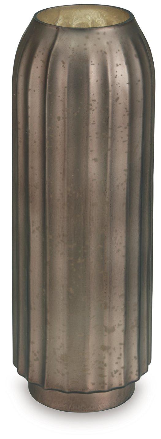 Ashley Furniture Briarcott Vase featuring a sleek, modern design with a matte finish, perfect for decorative home accents.