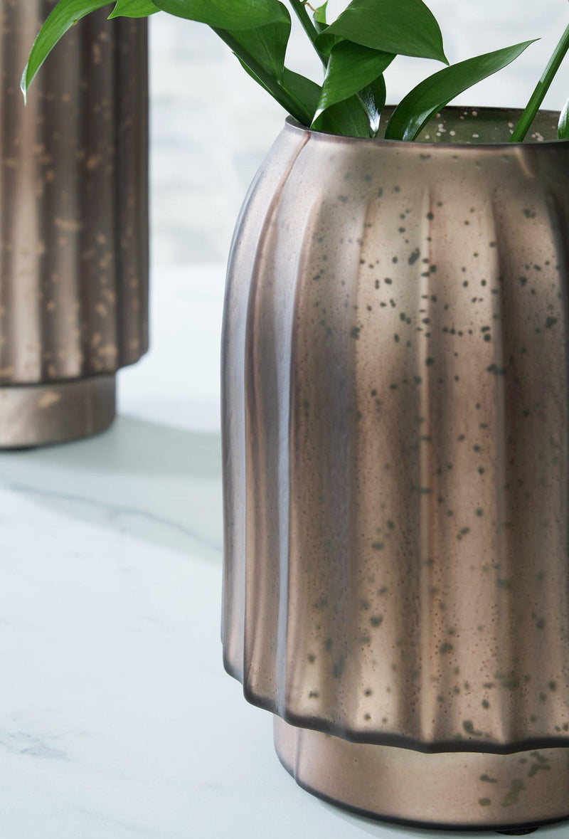 Elegant Briarcott Vase by Ashley Furniture featuring a sleek design and neutral finish, perfect for modern home decor.