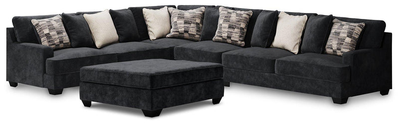 Ashley Furniture Lavernett living room set featuring a sofa and loveseat with plush cushions and modern design.