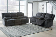 Ashley Furniture Draycoll living room set with a sofa and armchair in a modern, stylish design.
