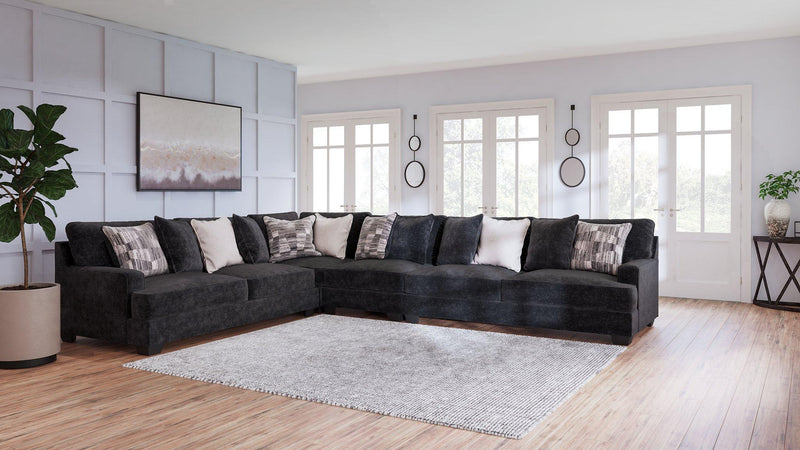Ashley Furniture Lavernett living room set with sofa and chairs in a modern design, showcased in a stylish living space.