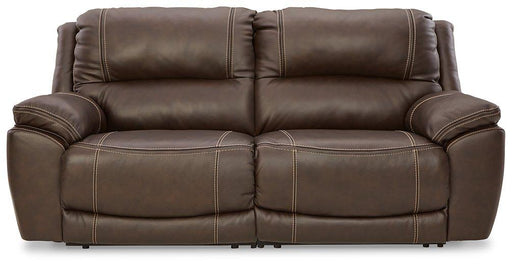 Ashley Dunleith power reclining sectional loveseat with plush cushions and modern design, perfect for comfortable living rooms.